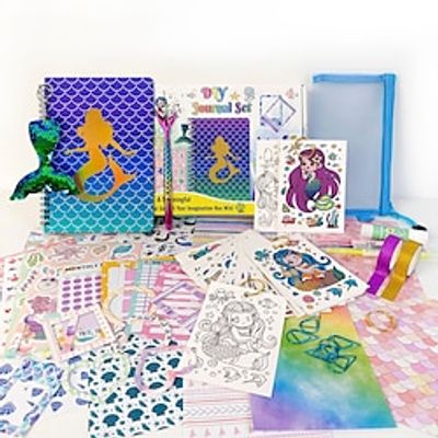Children's Girls Notebook Stationery Gift Box Handbook Mermaid Diary Set, Suitable For Gift Giving Lightinthebox