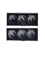 Kaemingk Decoris Bauble Glass Transparent with Beads, Pearl & Sequins On Top Assorted 1 Piece - thumbnail