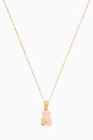 Bear Diamond Pendant Necklace in 18kt Yellow Gold - thumbnail