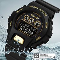skmei waterproof multi-function sports digital watch luminous chronograph digital men's watch Lightinthebox - thumbnail