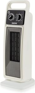 Geepas Ceramic Heater, Portable Electric Space Heater-(White & Black)-(GRH28530)