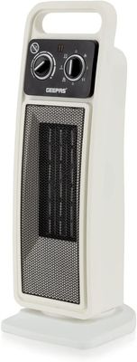 Geepas Ceramic Heater, Portable Electric Space Heater-(White & Black)-(GRH28530)