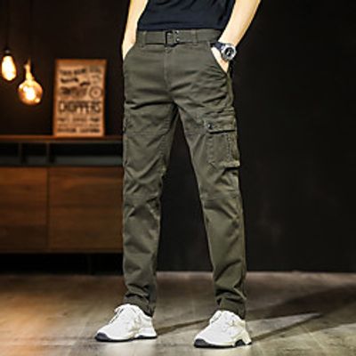 Men's Hiking Cargo Pants Hiking Pants Trousers Military Winter Summer Outdoor Ripstop Quick Dry Breathable Sweat-Wicking Cotton Pants  Trousers Bottoms Yellow Army Green Black Hunting Fishing Lightinthebox