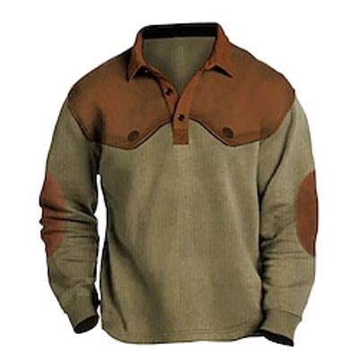 Men's Polo Shirt Button Up Polos Casual Sports Lapel Long Sleeve Fashion Basic Color Block Button Spring Fall Regular Fit Army Green Blue Brown Gray Polo Shirt Lightinthebox Men's Polo Shirt Button Up Polos Casual Sports Lapel Long Sleeve Fashion Basic Color Block Button Spring Fall Regular Fit Army Green Blue Brown Gray Polo Shirt Lightinthebox