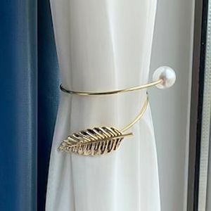 2 Pack Curtain Tiebacks Leaf  Curtain Decorative Weave Rope Curtain Holdbacks Holder for Window Decor, Curtain Clips Rope Straps for Home Office miniinthebox