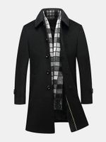 Winter Mesn Woolen Trench Coats