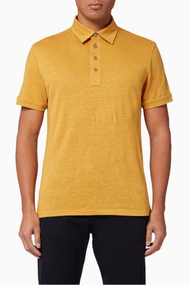 Linen Short Sleeve Polo Linen Short Sleeve Polo