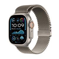 Apple Watch Ultra 2, 49mm, GPS + Cellular, Natural Titanium Case with Natural Titanium Milanese Loop