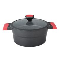 Royalford Die Cast Aluminum Casserole 28 CM Red/Black - RF8599