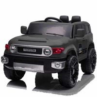 Megastar Ride On 12 V Toyota Style Truck With Leather Seat & Remote control - Black (UAE Delivery Only)