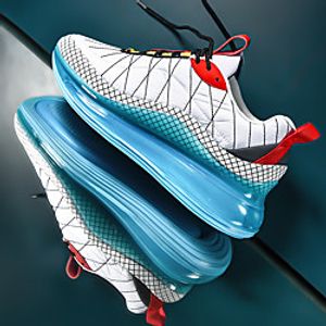 Men's Trainers Athletic Shoes Sporty Casual Athletic Running Shoes Basketball Shoes Tissage Volant Breathable Non-slipping Wear Proof White Black Gray Fall miniinthebox