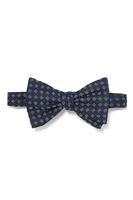 Diamond Print Silk Bow Tie - thumbnail