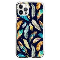 Feathers Phone Case For Apple iPhone 12 iPhone 11 iPhone 12 Pro Max Unique Design Protective Case Shockproof Back Cover TPU miniinthebox - thumbnail