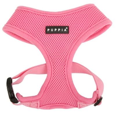 Puppia Soft Harness Pink M Neck 12 Inch And Chest 19 - 22 Inch