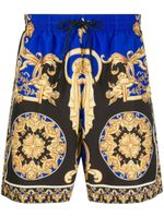 Royal Blue Print Swim Shorts - thumbnail