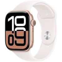 Apple Watch Series 10, GPS 46mm Rose Gold Aluminum Case, with Light Blush Sport Band - M/L