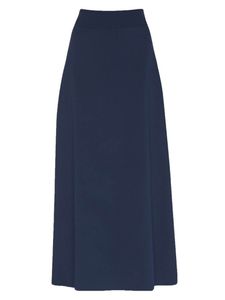 Navy Araceli Mid-Length Skirt