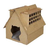 Thunder Paws Catopia Cardboard Cat House & Scratcher - 53X43X46Cm