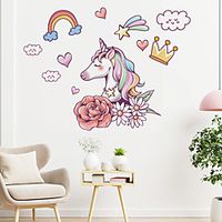 Animals Cartoon Wall Stickers Bedroom Living Room Removable Pre-pasted PVC Home Decoration Wall Decal 1pc miniinthebox - thumbnail