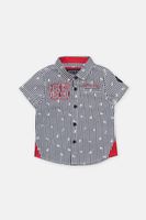 Toddler Boys Stripe Polo Shirt  White/Navy/Red - thumbnail