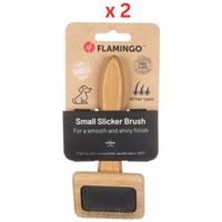 Flamingo Slicker Brush Smooth & Shiny Dog Brush (Pack of 2)