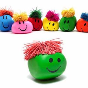 Funny Novelty Gift Creative Vent Human Face Ball Anti Stress Toy Soft Funny Bouncing Squeeze