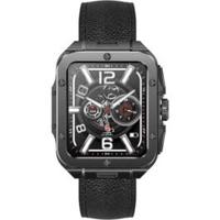 Swiss Military ALPS 2 Smartwatch Black With Black Leather Strap (SM-Alps2-GMFrame/BKLeatherSt)