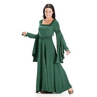 Retro Vintage Medieval Renaissance 17th Century Dress Masquerade Prom Dress Lady Viking Outlander Women's Halloween Party / Evening LARP Dress Lightinthebox