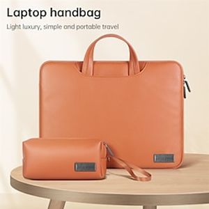 Laptop Briefcases 11.6 13.3 14 inch Compatible with Macbook Air Pro, HP, Dell, Lenovo, Asus, Acer, Chromebook Notebook Expandable Bag With Handle Anti-theft Zipper Adjustable Shoulder Strap PU miniinthebox