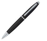 Cross Calais Full Matte Black Chrome Trim Ball Pen (CRAT0112-14)