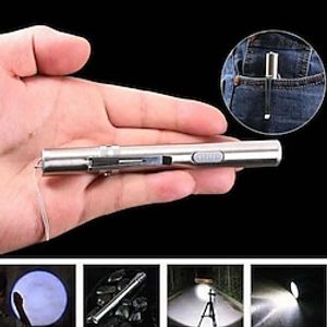 1PC 2 W Flashlights  Camping Lights Work Lights Multi-function Multiple use with Lighting Function Warm White Cold White 3.7 V 1 LED Beads Lightinthebox
