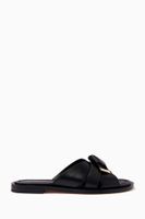 Addison Flat Sandals in Leather - thumbnail