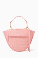 Hortensia Mini Bag in Croc-embossed Leather