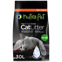 Nutrapet Cat Litter Silica Gel 30L 20Kgs Scented Aloe Vera, Sold Per Box