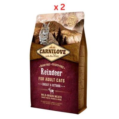 Carnilove Reindeer For Adult Cats 2kg (Pack of 2) Carnilove Reindeer For Adult Cats 2kg (Pack of 2)