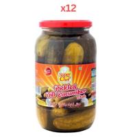 Super Chef Gherkins - Dill Pickle 32 Oz (Pack Of 12)