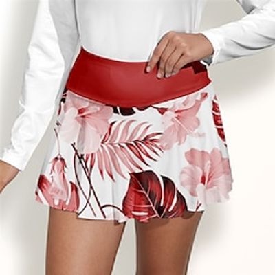 Women's Tennis Skirts Golf Skirts Breathable Quick Dry Moisture Wicking Tennis Clothing Golf Apparel Regular Fit 2 in 1 Golf Tee Pocket Leaf Printed Summer Tennis Golf Pickleball miniinthebox Women's Tennis Skirts Golf Skirts Breathable Quick Dry Moisture Wicking Tennis Clothing Golf Apparel Regular Fit 2 in 1 Golf Tee Pocket Leaf Printed Summer Tennis Golf Pickleball miniinthebox