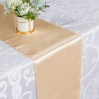 Solid Color Satin Satin Table Flag High-density Lock Edge Wedding Decoration Satin Coffee Table Mat Lightinthebox