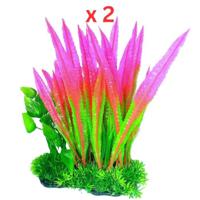 Aquarium Plastic Plant - M892-W6XH18 Cm Pack Of 2