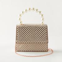 Sasha Embellished Clutch with Detachable Chain Strap and Flap Closure