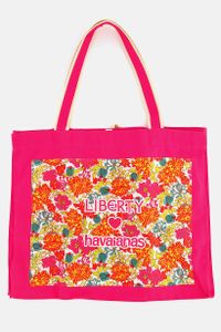 Womens Liberty Shopping Tote Bag 44 L x 37 H x 14 W cm  Orchids Rose