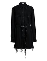 Denim Cornelly Boxy Dress - Black - thumbnail