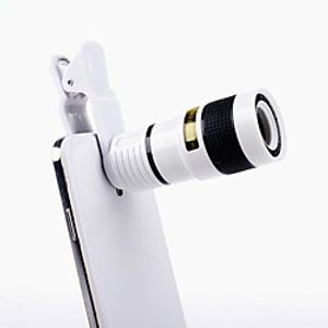 Universal Clip-on 8X Optical Zoom HD Monocular Telescope Camera Lens For Mobilephone Tablet Lightinthebox