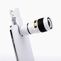 Universal Clip-on 8X Optical Zoom HD Monocular Telescope Camera Lens For Mobilephone Tablet Lightinthebox - thumbnail