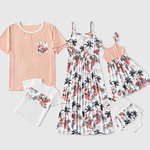 Family Look Family Sets Floral White Daily Matching Outfits Lightinthebox