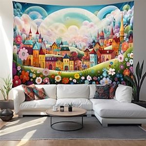 Dream House Hanging Tapestry Wall Art Large Tapestry Mural Decor Photograph Backdrop Blanket Curtain Home Bedroom Living Room Decoration Lightinthebox