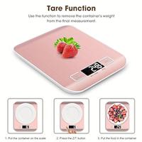 High Precision 10kg/22lb Digital Kitchen Food Scale - Easy-Clean Stainless Steel, 1g/0.1oz Graduation, Ideal for Baking Cooking Lightinthebox