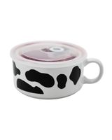 Boston Warehouse 22 Oz Cow Souper Mug with Lid - thumbnail