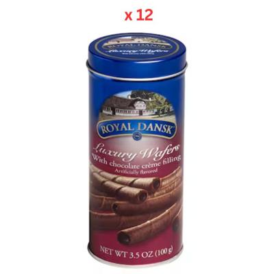 Royal Dansk Luxury Chocolate Wafers 12X100G