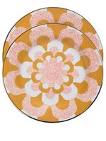 La Doublej Mosaico dessert plates (set of 2) - ORANGE